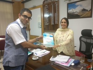 Shalini Rajneesh, IAS with Dr. Edmond Fernandes