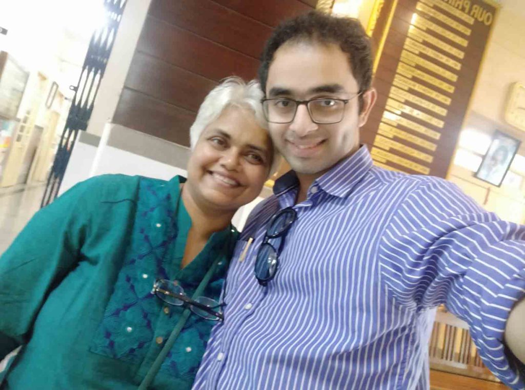 Dr. Edmond with Christina Mascarenhas at Don Bosco Matunga